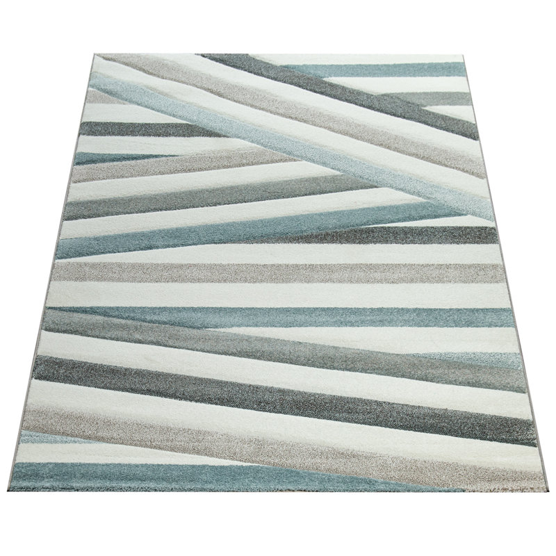 Sarko Abstract Flatweave Area Rug, Rectangular 60cm x 110cm