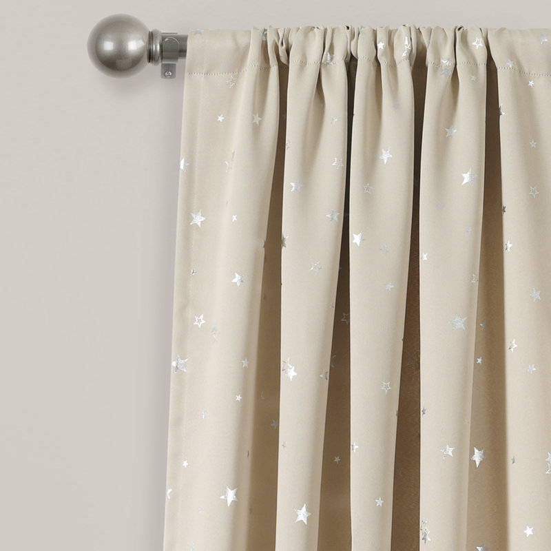 Star Room Darkening Pair, 52"W x 63"L, Neutral