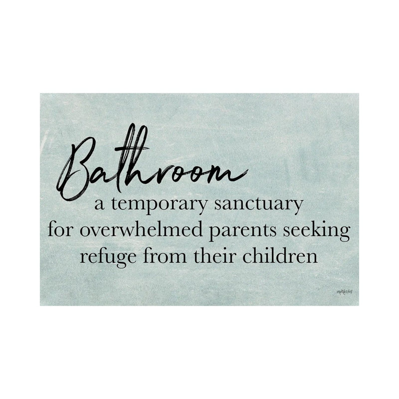 Bathroom by Imperfect Dust - Wrapped Canvas Gallery-Wrapped Canvas Giclée, 66.04 cm H x 45.72 cm W x 3.175 cm D