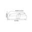 Chaise longue simple en tissu simple d'intérieur-134531613