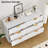 47.2"  Fluted 6 Drawer Dresser For Bedroom, Deep Drawers-28879436