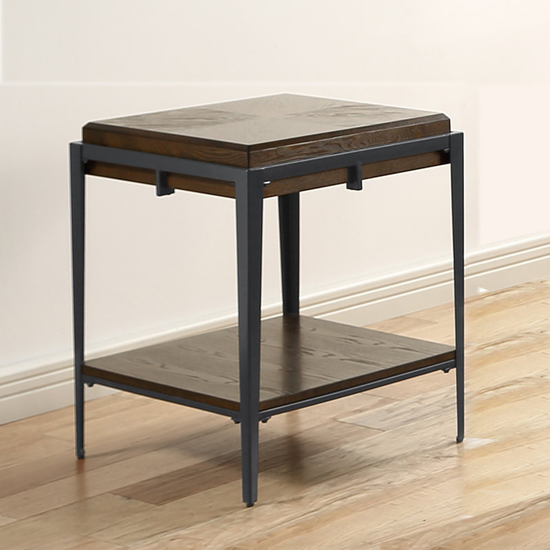 Ador Solid Wood Top End Table
