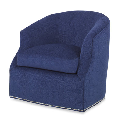 Calvert Upholstered Swivel Barrel Chair