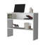 Console blanche avec tablette ouverte pour exposer des objets de collection et des objets décoratifs-766380314