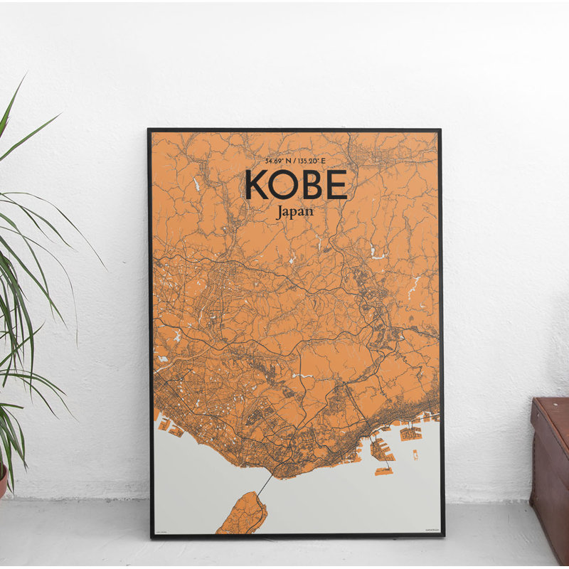 Kobe - No Frame Print, 127.4 cm H x 61 cm W x 0.1 cm D