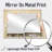Brown Earth Roots Of Wildflowers II - Floral Decorative Mirror Wall Art - Printed On Metal-1537697040