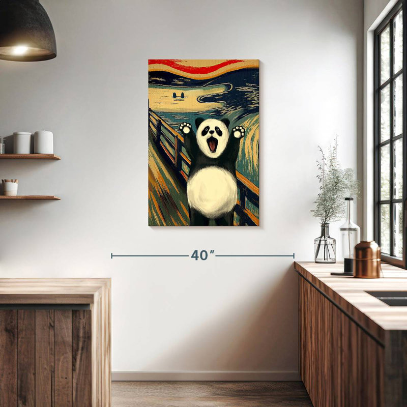Brampt The Scream With Panda, 36" H x 24" W