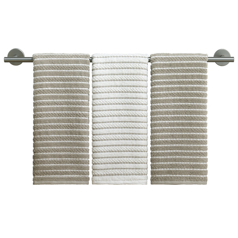 Izod Westport 3-Piece Kitchen Towel Set, Linen
