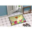 Fil fox terrier 27 po x 18 po tapis de porte extérieur antidérapant Saroyan