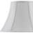 White Linen Piped Bell Lamp Shade