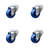 Solid Polyurethane Wheel Swivel Bolt Hole Set
