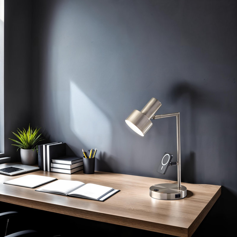 Rowe Supercharger Desk Lamp - Steel, Silver