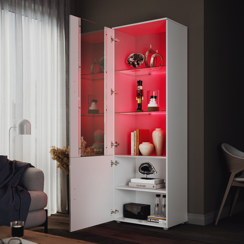 Stefhanie Display Cabinet, White