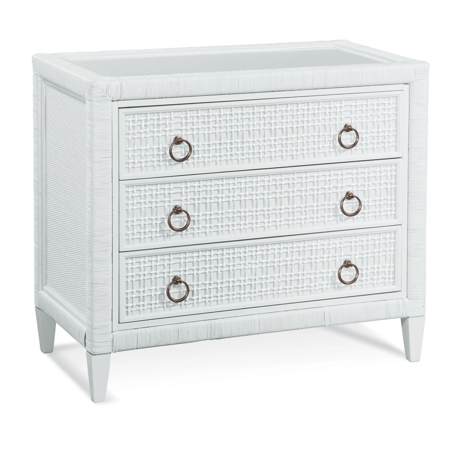 Monterey 36" Dresser, Frost White, No, Satin Nickel