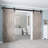 Classic Design Sliding Standard Double Barn Door Hardware Kit (Not Include Door)-44442793