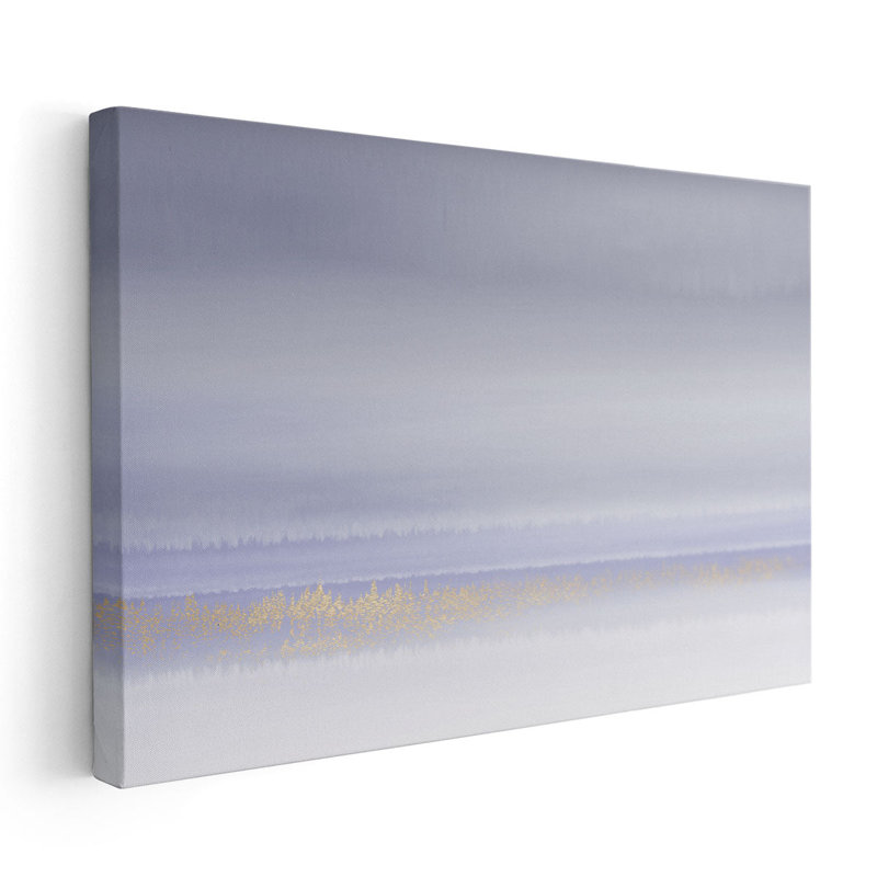 Lilas horizon 1 - reproduction d'art sur toile, H 16 po x l 24 po
