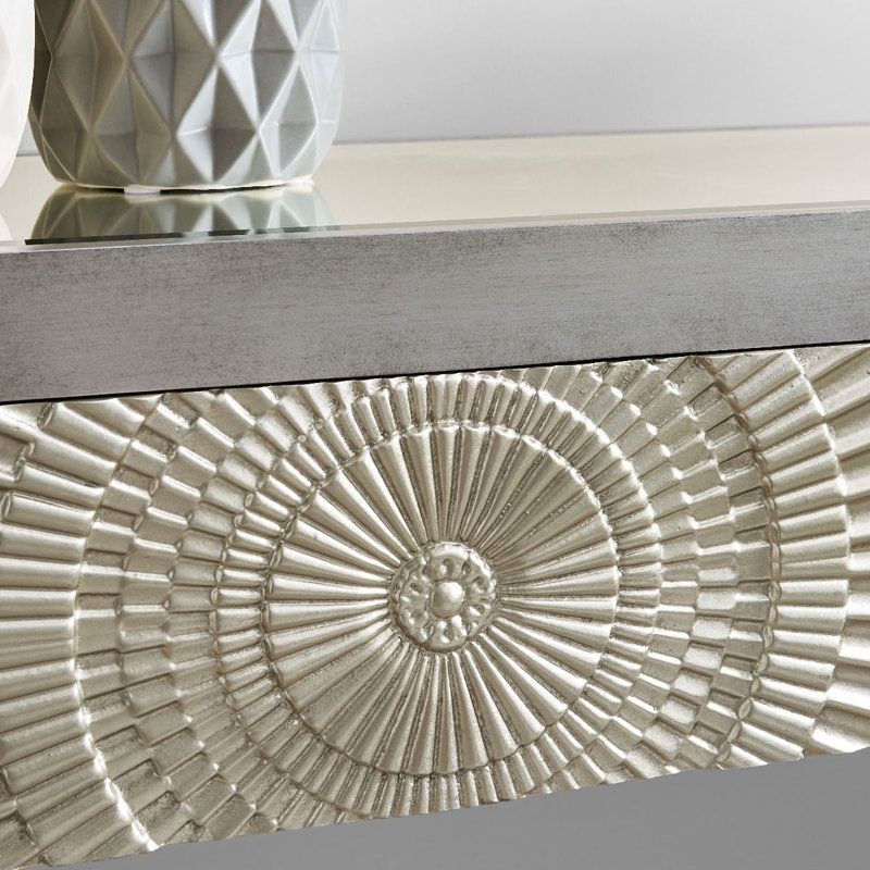 Heywood 120cm Glass Top Console Table