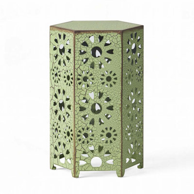 Outdoor&Indoor Hexagonal Side Table,End Table
