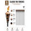 Torches d'extérieur en métal Sorbus - à utiliser pour la terrasse, le patio, la cour arrière, les fêtes à l'extérieur, le mariage - Comprend une mèche en fibre de verre et un bouchon de tabatière (paquet de 4)-128967431