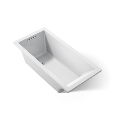 Underscore 66" x 32" Undermount Soaking Acrylic Bathtub