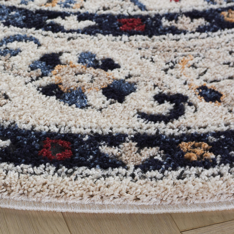 Luna Performance Oriental Rug, Round 6'7"