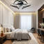 Ventilateur de plafond encastré avec lumière Dalayshia-665348492