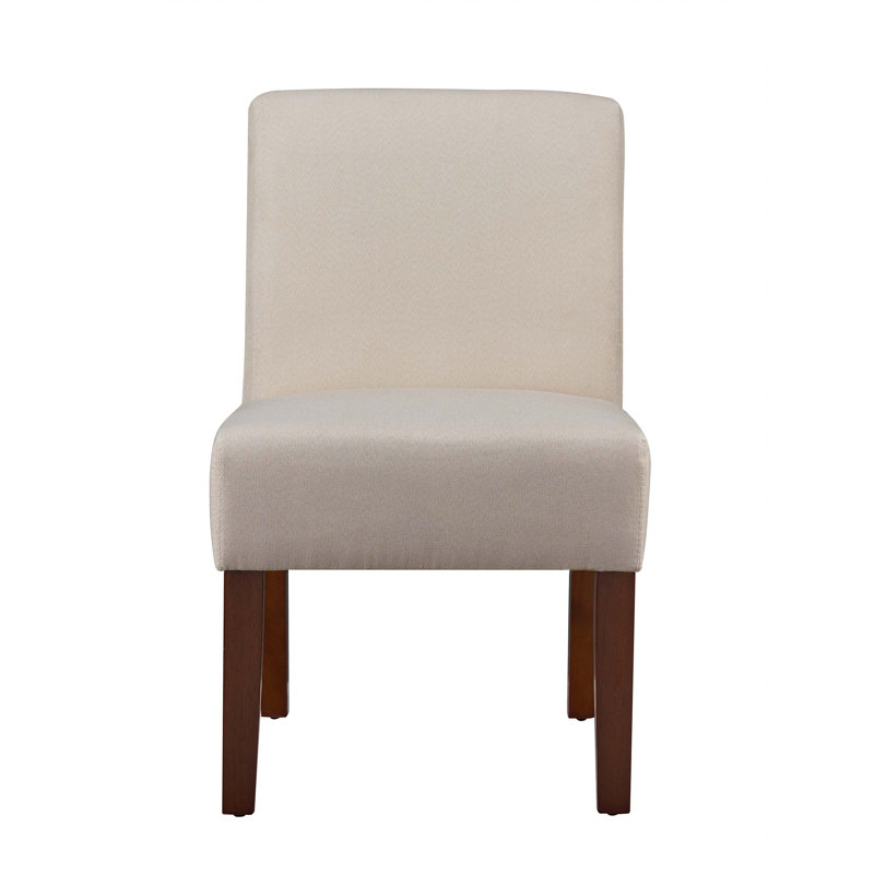 Accent Chair with Round Wood Table, Beige Velvet