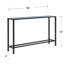 Console étroite et longue avec plateau en miroir Lathem-1252914957-1252914959