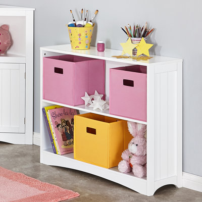 RiverRidge Kids Playroom Horizontal Toy Organizer Bookshelf with Open Storage Shelves by RiverRidge Home