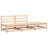 Ophelia & Co. Patio Sofa Armless With Footstool Solid Wood Pine-1718118426