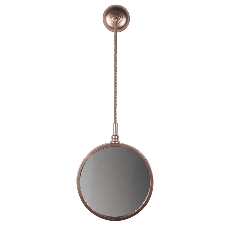 Miroir mural rond rose or Byrne, Petit