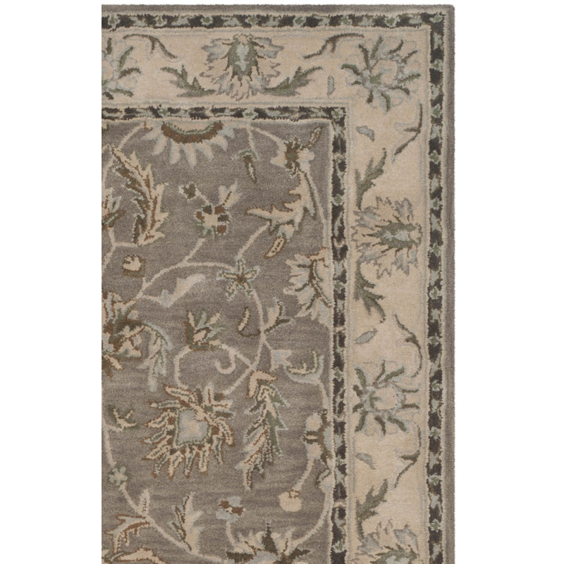 Tressler Hand Tufted Wool Oriental Rug, Rectangle 4' x 6'