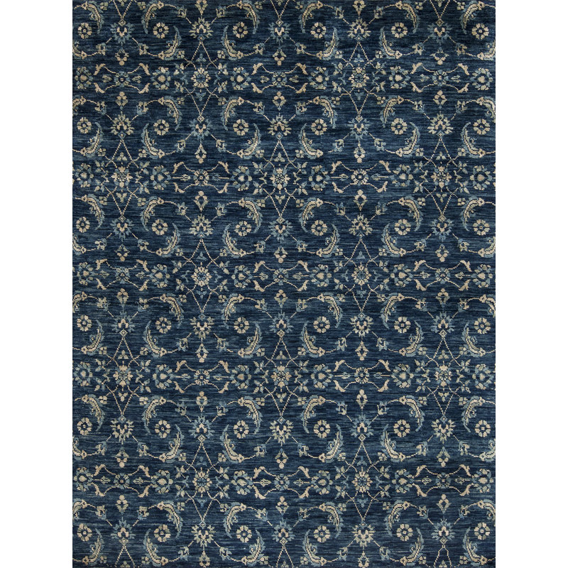 Vogue Hand Knotted Wool Area Rug, Rectangle 9' x 12'
