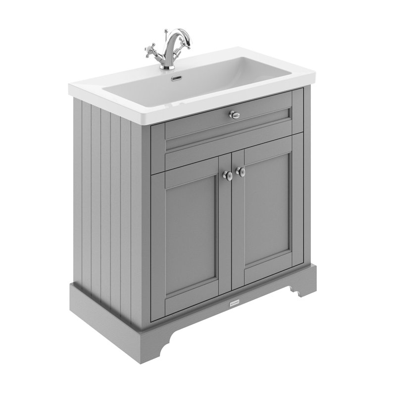Old London Bathroom Vanity, Storm Grey, 813 cm