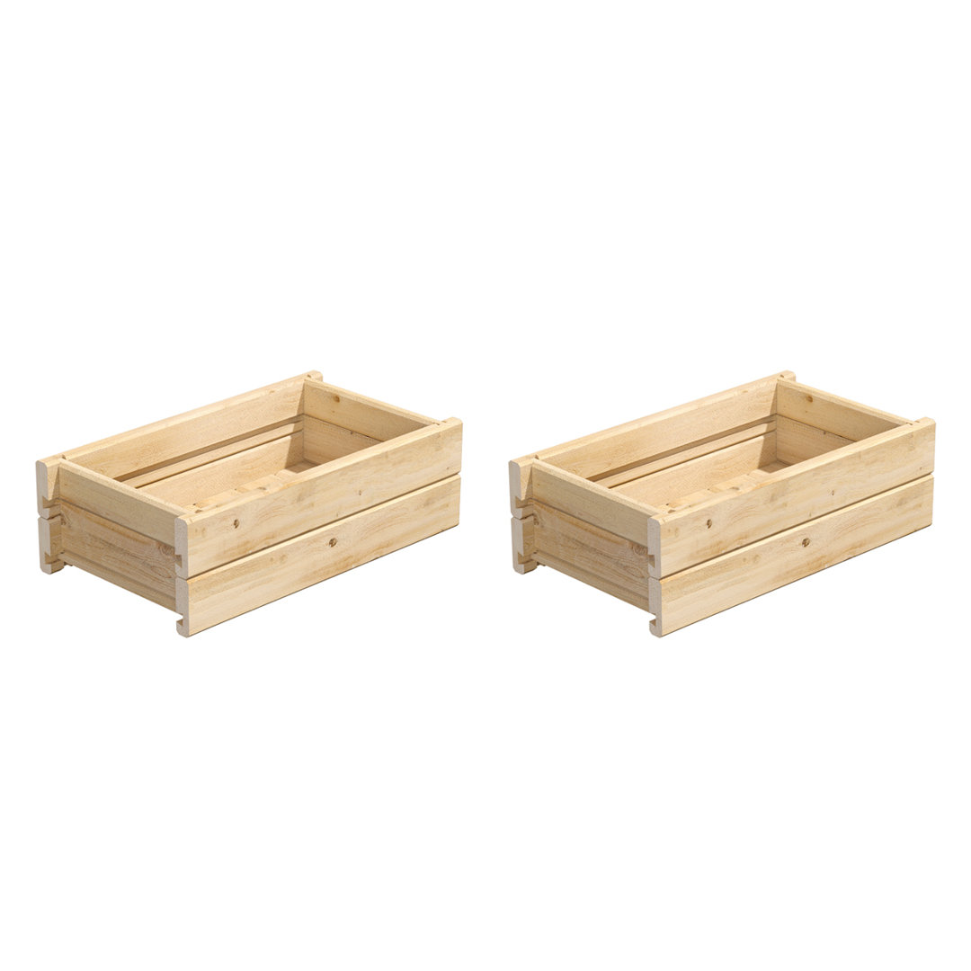 2-Piece Cedar Planter Box Set (Set of 2) Greenes Fence