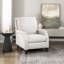 Fauteuil inclinable à pression avec mouvement inclinable, style transitionnel et tissu texturé pour les salons modernes
