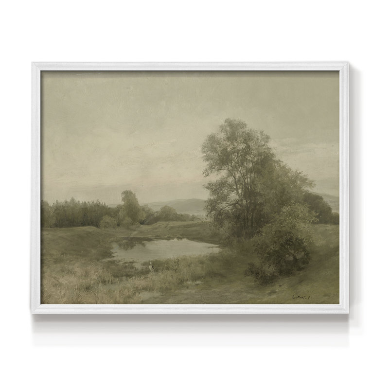 Paysages rétro-DCXC - reproduction encadrée, H 11 po x l 14 po, Blanc