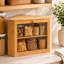 Boîte à pain de coin pour comptoir de cuisine, contenant à pain à 2 niveaux, organisateur d'armoire pour le rangement des aliments