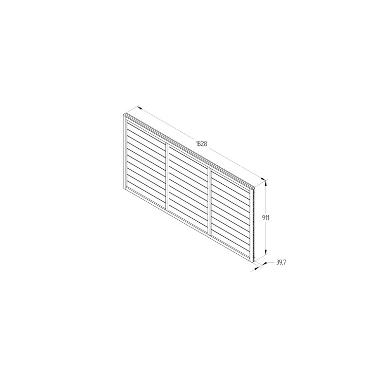 91.1cm H x 182.8cm W Golden Brown Wood Fence Panels