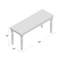 Banc de salle à manger de style campagnard en bois massif bicolore de 40 po Ivor-568688156