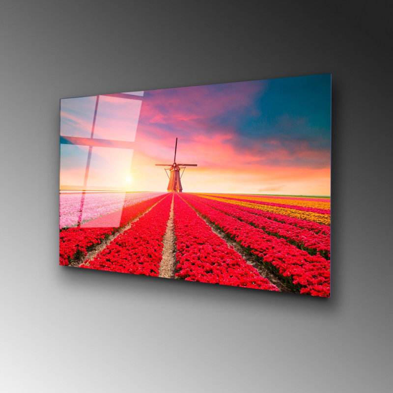Elegant Decorative Tempered Glass Painting, 19.7 x 27.6 Inches | 100% Tempered Glass, Thickness: 0.16 Inches | Perfect for Home Decor, Living Room, and Office | Stunning Art Piece with Modern Aesthetic