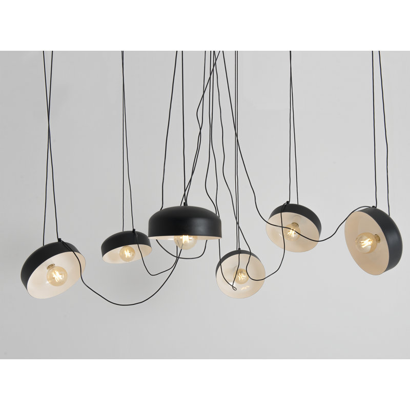 Allan 6 - Light Unique/Statement Pendant, Black