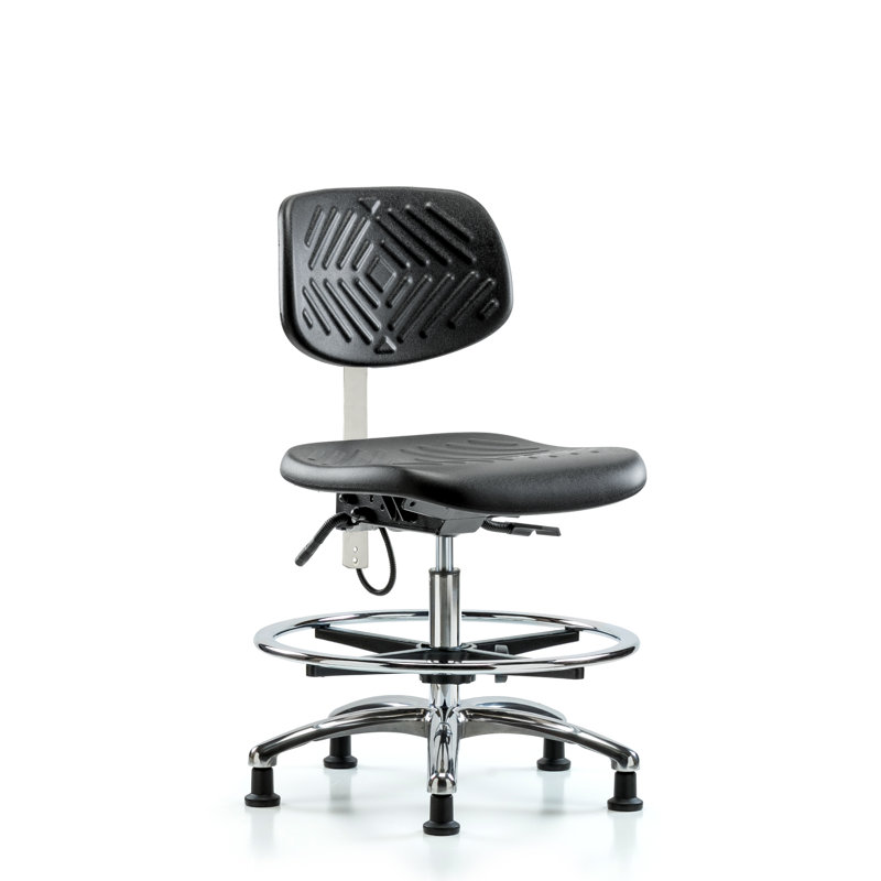 Chaise de dessin Aarav, Noir, Patins, Non inclus