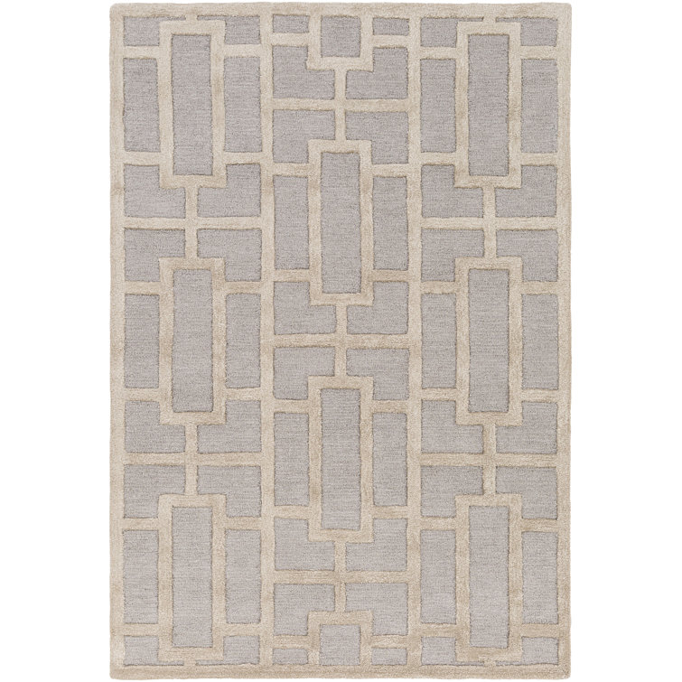 Perpetua Hand Tufted Wool Geometric Indoor Rug