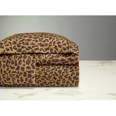 Kenya 300 Thread Count Animal Print Egyptian-Quality Cotton Sheet Set