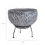 Round Clay Wood Burning Smokeless Fire Pit
