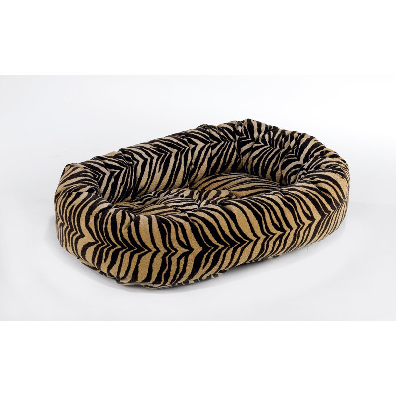 Lit pour chien impression donut, Moyen (l 35 po x P 27 po x H 6 po), Cendres