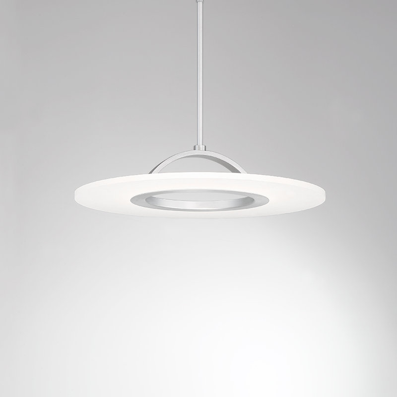 Elektron 1 - Light Semi Flush Mount, Brushed Aluminum
