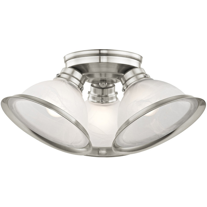 Thynedale Glass Spotlight, Brushed Nickel