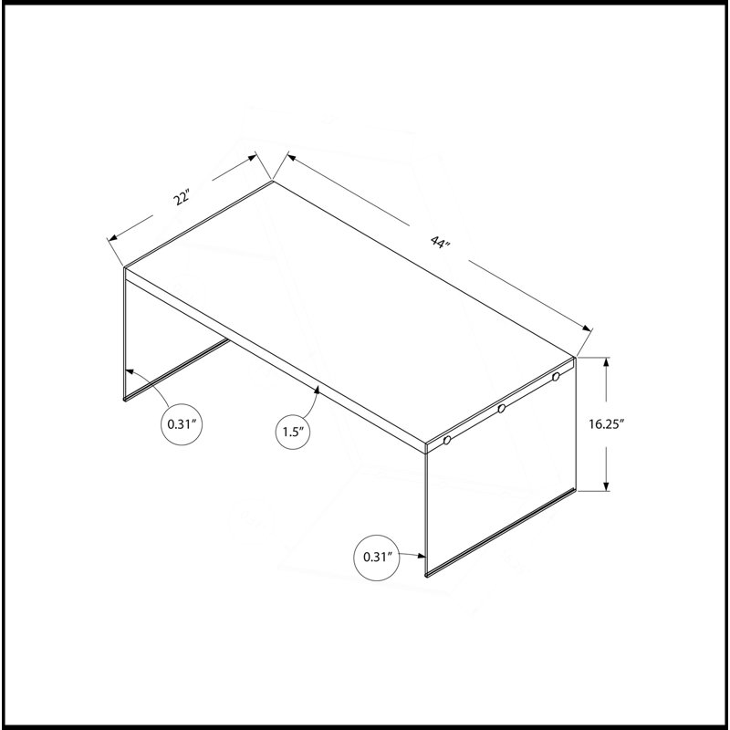 Table basse moderne et élégante pour les espaces de vie contemporains